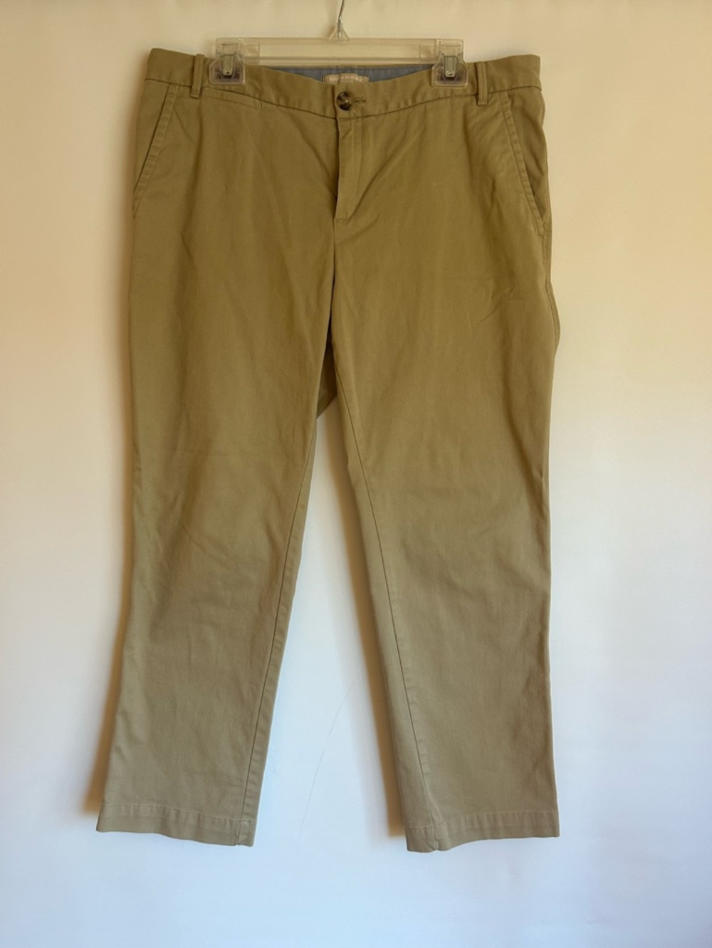 BANANA REPUBLIC CITY CHINO NEUTRAL TAN WOMEN’S CLASSIC PANTS SIZE 12